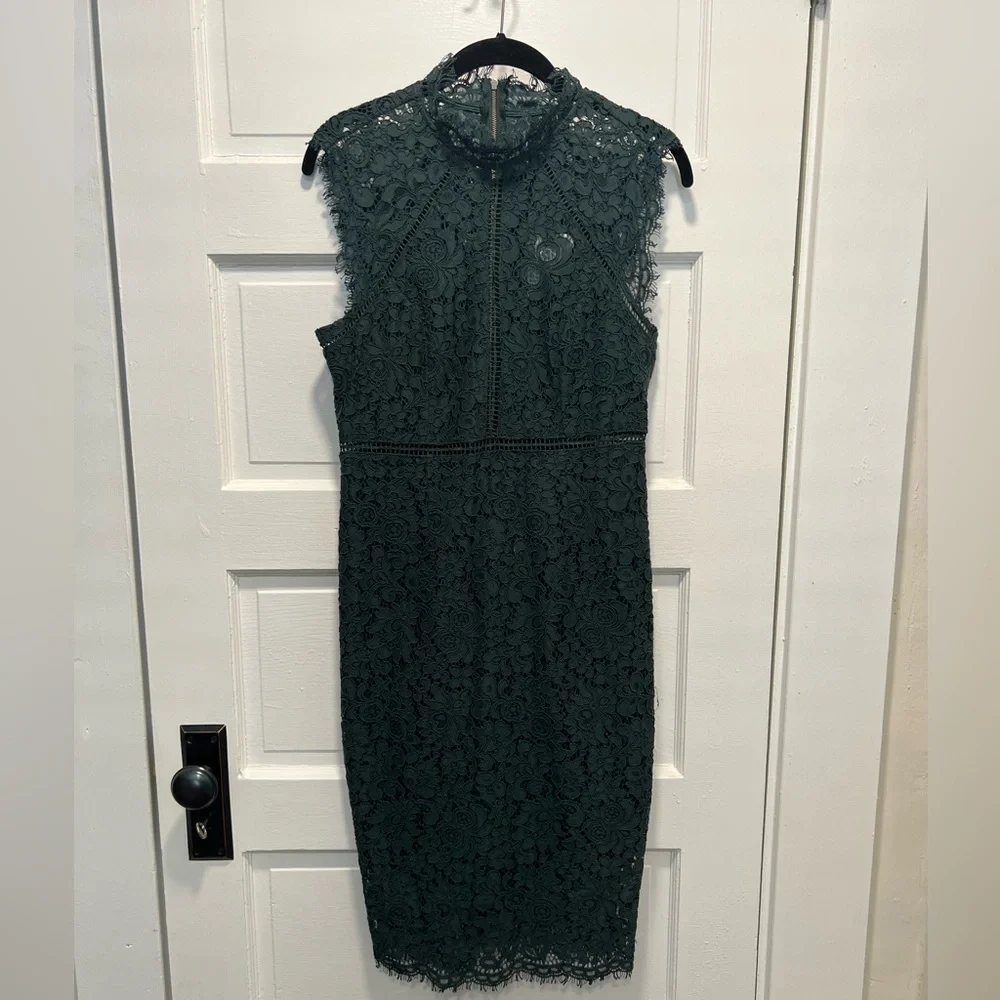 Bardot Dark Green Lace Midi Dress NWT✨ - Picture 4 of 17